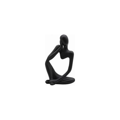 Die Denker-Statue, abstrakte Skulptur aus Kunstharz, moderne Charakterfigur, Dekoration für Zuhause, Büro oder Schreibtisch, Geburtstagsgeschenk - Crezuo