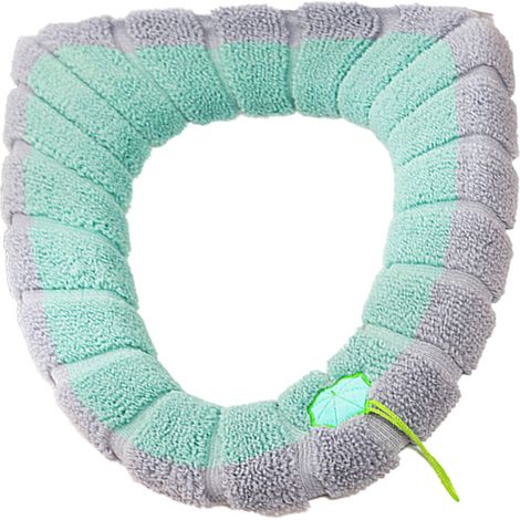 Bardusch-Housse de toilette épaisse, extensible et lavable, compatible avec tous les sièges de toilette ovales./ (1/4)