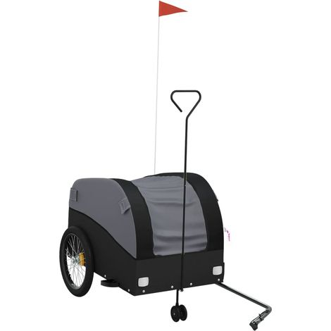 Remorque de vélo noir 45 kg fer