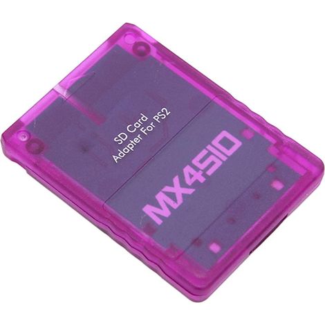 Adaptateur de Lecteur de Carte de Stockage Micro fabriqué à la Main pour MX4SIO SIO2SD, Lecteur de Carte en Matériau Durable, Accessoires pour (Violet translucide) (1/5)