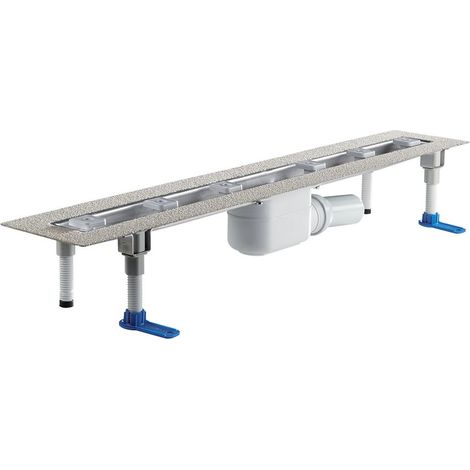 DALLMER Duschrinne CeraLine F 700mm, DN 50 Bauhöhe 110mm, 520036 (1/2)