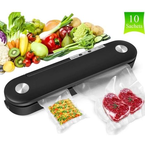Oricean - Machine sous Vide Alimentaire Automatique - Scellage sous vide et scellage simple - 800 Watt - Noir (1/4)