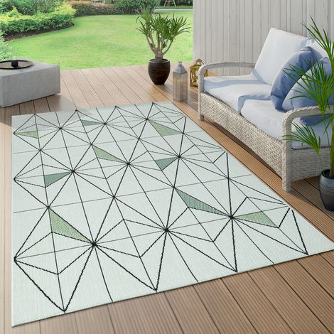 Paco Home Tappeto Cucina Da Esterno Salotto Balcone Palme Giungla Floreale Boho Verde 80x150 cm, Verde 6