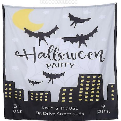 1 rideau imperméable pour cadeaux d'Halloween (1/3)