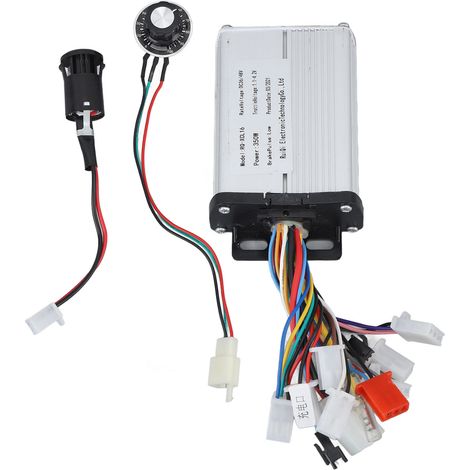 Black Edge 36V/48V 350W Bürstenloser Controller mit Ein-/Ausschalter und Drehzahlregler (1/4)