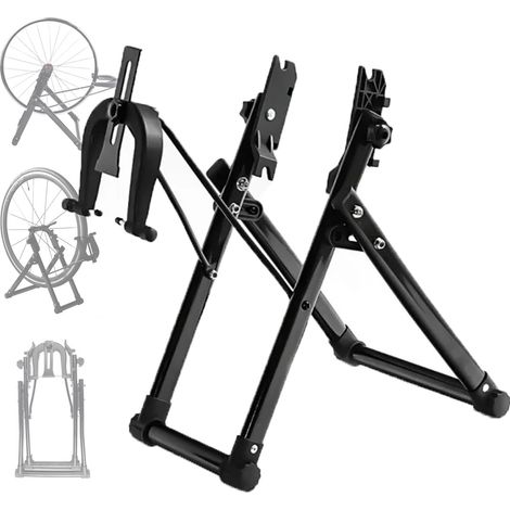 Applicable Support De Roue De Vélo, Outil Réparation Et De Correction Jeu De Roues, Support De Réglage De Jante En Alliage D'aluminium, Pour Moyeu Avant 100Mm Et Moyeu Arrière 135Mm,Black (1/5)