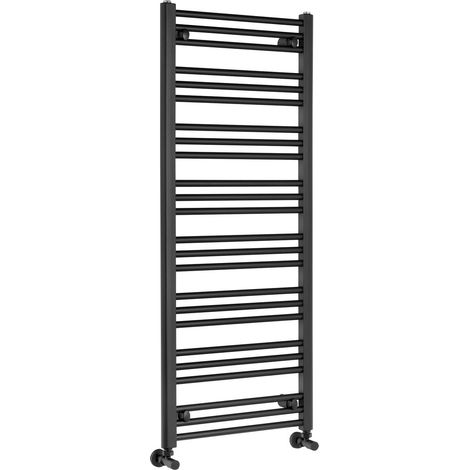 ALBRECHT Radiateur de salle de bain 500x1250mm, noir mat (1/4)