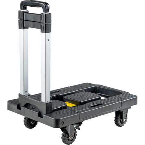 5-rädriger, faltbarer Gepäckwagen, rutschfest und verschleißfest, manuell faltbar, ideal zum Einkaufen und Reisen, 2,8 Zoll, 360°-Universalräder (1/5)