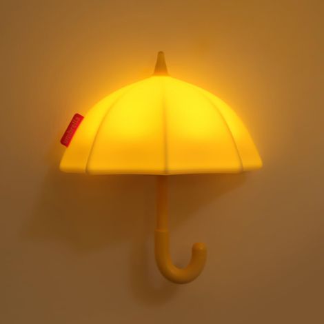LOLLANDA Mini veilleuse parapluie — Lampe tactile (par simple effleurement) Intensité réglable sur 3 niveaux — Rechargeable par USB Fonction minuterie (1/5)