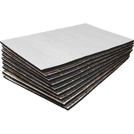 10mm Square Acoustic Insulation Thermal Insulation Car Sound Attenuator Mat 9pcs 50x30cm (1/5)