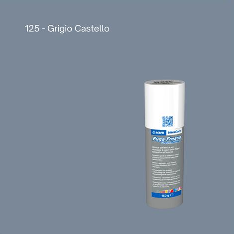 Rinnovo fughe sbiadite ripristinare pavimento ultracare fuga fresca 160 gr colore- grigio castello - 125 - confezione 1 (1/5)
