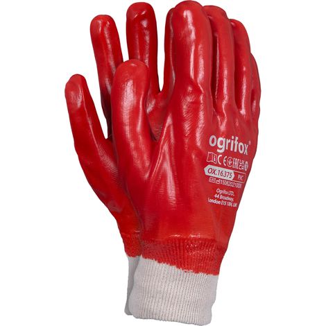 Gants de travail en PVC enduits de caoutchouc OX-PVC 1 paire
