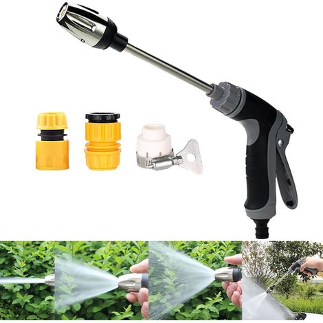 Bardusch-Nettoyeur Turbo pour Tuyau d'Arrosage - Buse Haute Pression, Débit d'Eau Réglable, Pistolet à Eau - Compatible avec Tout Tuyau d'Arrosage (1 Pièce) (1/5)