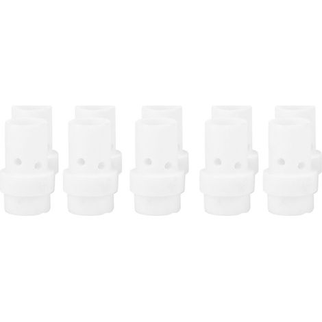 Pack of 10 MIG 36 KD Gas Diffusers, Ceramic MIG/MAG Welding Torch Consumables
