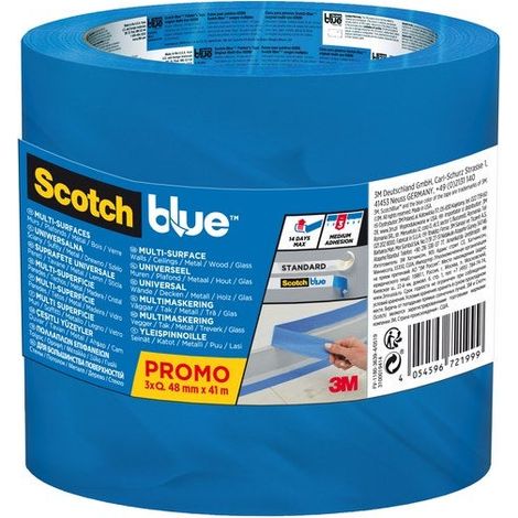 Cinta Adhesiva Scotchblue L.48 Mm X L.41 M Multiusos SCOTCH