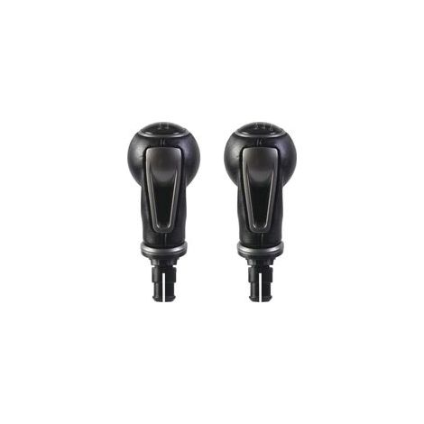 Compatible avec SEAT Ibiza Lyon Seat/Altea, pommeau de levier de vitesses universel, finition canon de fusil, plaqué or, 5 vitesses, vendu à l'unité (1/4)