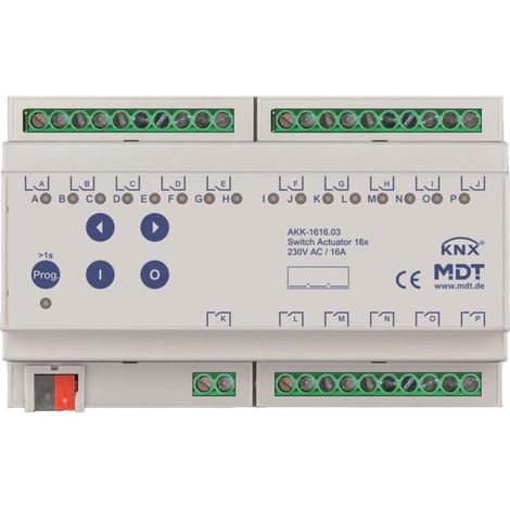 Actuador de conmutación MDT AKK-1616.03 16A 230V compacto