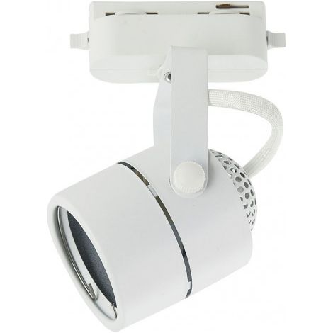 arta track spot 1xgu10 cylindrique white 14,2x7,6x6 cm réglable 180º.
