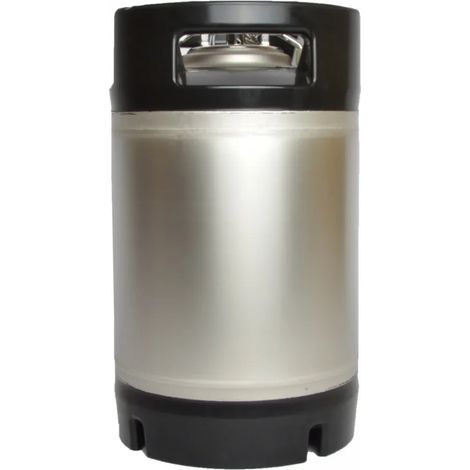 Fût à pression Soda-Keg Brewferm en acier inoxydable 19L pour brasseurs amateurs - Facile à remplir et nettoyer, robuste jusqu'à 8 bars, compatible Ball-Lock