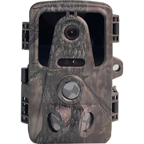 Caméra de chasse 1080P 16MP grand angle 120° avec écran IPS 2,0 pouces, vision nocturne, capteur de suivi animalier, déclenchement rapide 0,8s, étanche IP66, 3 capteurs PIR et 42 LED, micro SD max 32G (1/4)