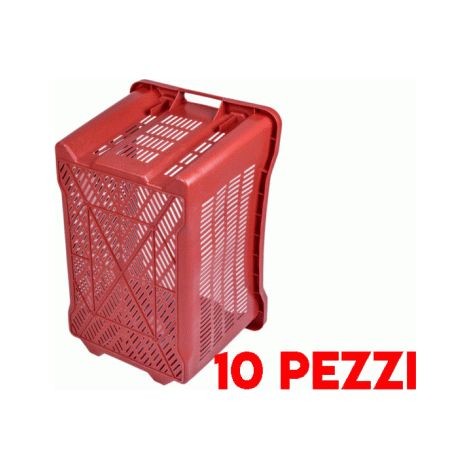 CASSETTA AGRICOLA RACCOLTA OLIVE FORATA IMPILABILI SOVRAPPONIBILE 40 LT 10 PZ 20712/10 (1/3)