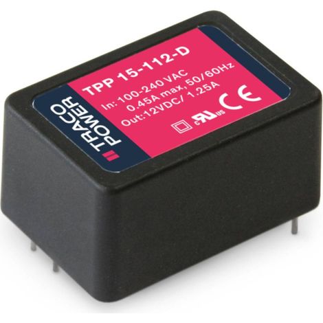 TracoPower TPP 15-103-D Alimentation à découpage 3.3 V/DC 4 A 13.2 W R452011 (1/2)