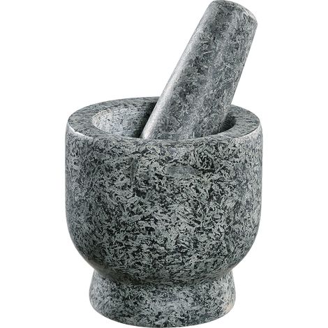 Mortero de granito Cilio Plutos, diámetro 9,5 cm, 1,3 kg