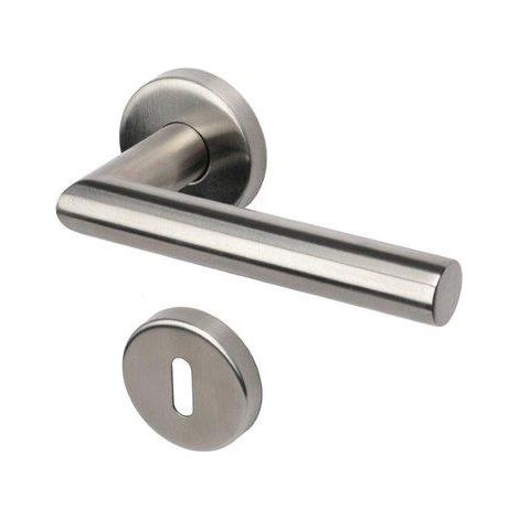MANIGLIA NOVANTA ROSETTA FORO PATENT COTTALI - ACCIAIO INOX SATINATO CF=PZ 2- 1 confezioni