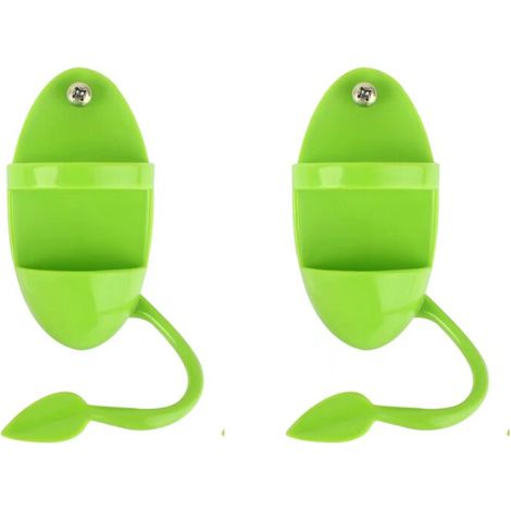 Mangeoires À Oiseaux Mangeoire à Oiseaux Exterieur Mangeoire à Oiseaux Suspendue Distributeur de Nourriture pour Oiseaux Accessoire de Cage pour Oiseaux Perroquet, Perruche 2PCS Verte