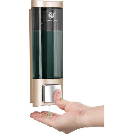 Seifenspender/Lotionspender – 200-ml-Behälter – Wandmontage ohne Bohren – Für Bad und Küche – Transparent – 200 ml (1/5)