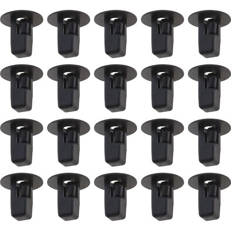 Lot de 100 clips de protection pour pare-chocs, garde-boue, clips de fixation en nylon noir 90189-06065 (1/5)
