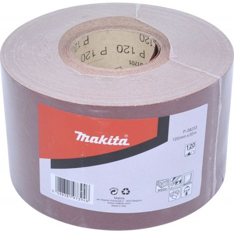 Makita Schleifpapier-Rolle 120 mm x 50 m, Körnung 120