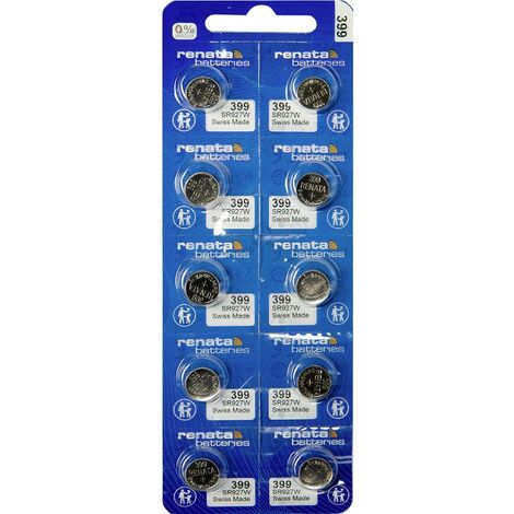 Renata Batteria a bottone 399 1.55 V 10 pz. 53 mAh Ossido d'argento 399 MP CE RENATA (1/2)