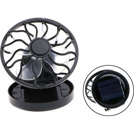 MINKUROW Mini tragbarer solarbetriebener Ventilator mit Clip für den Sommer