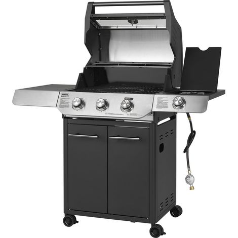 Primaster Gasgrill Cody Powerzone & Seitenbrenner Grillfläche 63,5 x 48 cm Gasgrill (1/3)