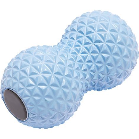 Elastischer, flexibler, tragbarer und kompakter Massageball aus EVA-Material, praktischer Muskelentspannungsball für zu Hause, doppelt blau (1/5)