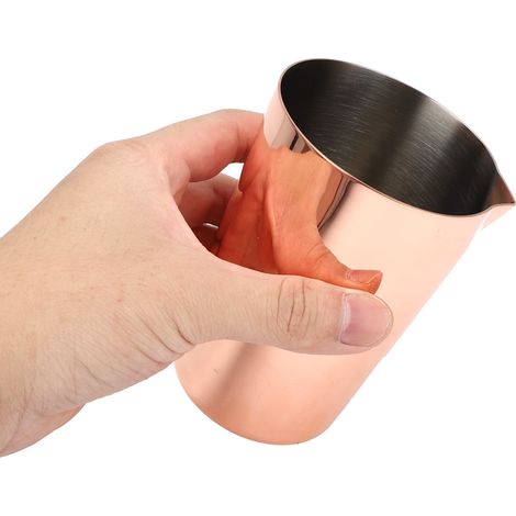 Cocktailbecher aus Edelstahl 304, 500 ml, ideal zum Trinken von Wein, Umrühren und Mischen, für Bars, Partys und als Barkeeper-Werkzeug, roségolden (1/5)