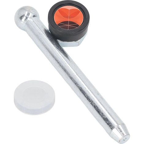 Prisme de station totale avec tige de 16 cm, prisme en verre optique, instrument topographique pour tunnels ferroviaires et mines à forte pente (1/4)