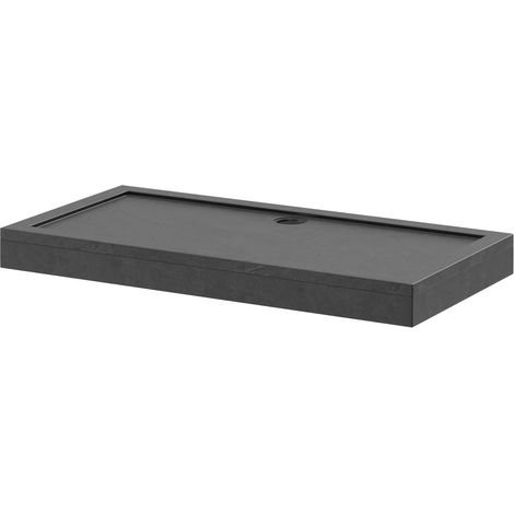 Wholesale Domestic Pearlstone Slate 1600mm x 800mm x 40mm Rectangular Shower Tray and Plinth (1/4)
