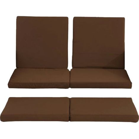 3er Kissenbezüge Set Sofa Ancona terrabraun (1/3)