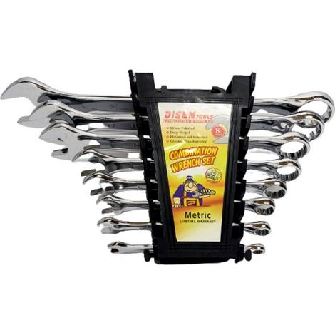 SET CHIAVI COMBINATE DA 6 A 22 mm CARBON STEEL 8 PZ crome vanadium (1/5)
