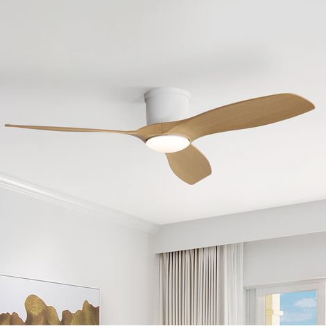 Ventilatore da soffitto con luce LED dimmerabile, 132 cm, 6 velocità e telecomando OKMYHOME (1/5)