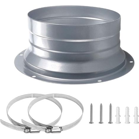 Bride de Fixation Murale,150mm Bride murale en métal,Bride de Rraccordement,Bride de connecteur de conduit,bride en métal,bride métallique murale,Convient aux raccordements de conduits de ventilation (1/5)