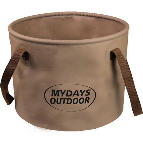 Seau pliable multifonctionnel, léger et pliable, contenant d'eau de grande capacité, sac de pêche pour le camping en plein air.