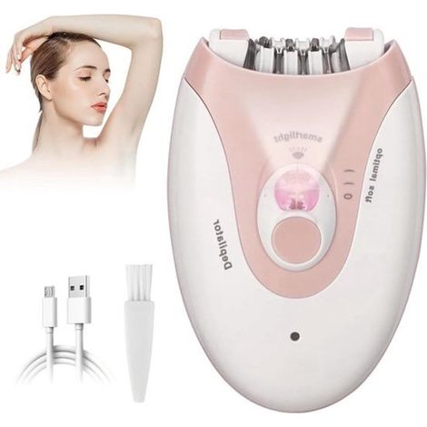 Cet appareil d'épilation est spécialement conçu pour les femmes et élimine en douceur les poils du visage, des aisselles, du maillot et des jambes. Il est également fourni avec... (1/5)