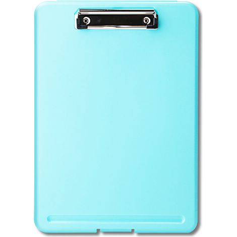 Panneau de bureau en plastique vert, clip de rangement pour documents et tests, fournitures scolaires économiseuses d'espace, cadeau. (1/5)