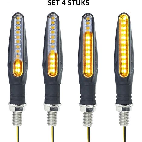 Clignotants LED pour moto, lot de 4 – Feux clignotants universels pour moto – IP68 (1/5)