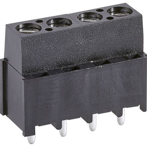 TE Connectivity 282858-2 Schraubklemmblock 3 mm² Polzahl 2 Schwarz 1 St.