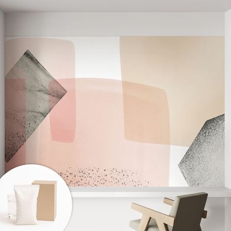 Papier peint intissé décoratif pour salon chambre et cuisine Facile à poser avec colle Silhouettes délicates 152x104 cm (1/5)