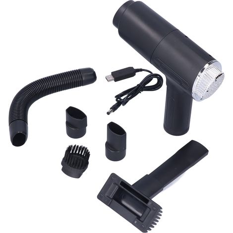 Aspirateur Voiture Sans Fil Rechargeable USB Portable Puissant Nettoyage Facile avec Lampe LED pour Ordinateur Clavier Auto (1/5)